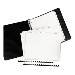 Avery Copier Tab Dividers, Unpunched, 5 Tab, White, 30 Sets/Box (20405) Discount