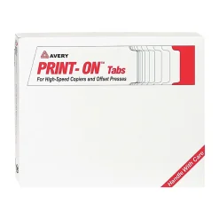 Avery Copier Tab Dividers, Single Reverse Collated, 5-Tab, White, 30 Sets/Box (20416) Sale