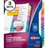 Avery Customizable Table Of Contents Divider, 15-Tab, White, 3 Sets/Pack (11074) Discount