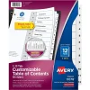 Avery Customizable Table of Contents Dividers, 12-Tabs, White, 3 Sets/Pack (11078) Discount