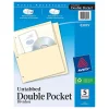 Avery Double Pocket Paper Dividers, Untabbed, Manila, 5 Dividers/Pack (03075) Best