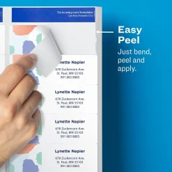 Avery Easy Peel Inkjet Address Labels, 1-1/3