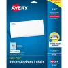 Avery Easy Peel Inkjet Return Address Labels, 1/2" x 1-3/4", White, 2,000 Labels/Pack (8167)* Shipping Labels