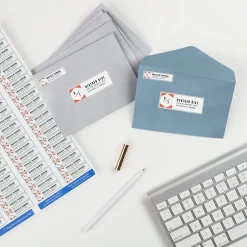 Avery Easy Peel Inkjet Return Address Labels, 1/2