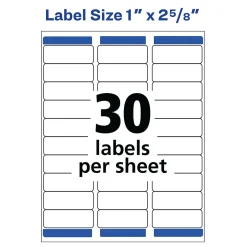 Avery Easy Peel Laser Address Labels, 1