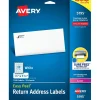 Avery Easy Peel Laser Return Address Labels, 2/3" x 1 3/4", White, 1,500 Labels/Pack (5195)* Address Labels
