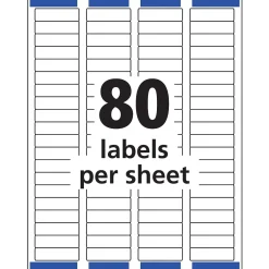 Avery Easy Peel Laser Return Address Labels, 2/3