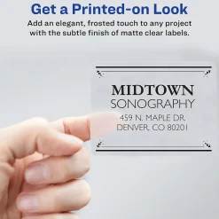 Avery Easy Peel Laser Shipping Labels, 3-1/3" x 4", Clear, 300 Labels/Box (5664)* Shipping Labels