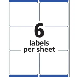 Avery Easy Peel Laser Shipping Labels, 3-1/3