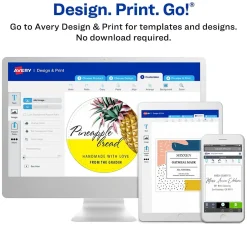 Avery Easy Peel Laser/Inkjet File Folder Labels, 2/3