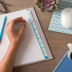 Avery EcoFriendly Index Maker Dividers, 5 Tab, White, 5/Pack (AVE11580) Sale