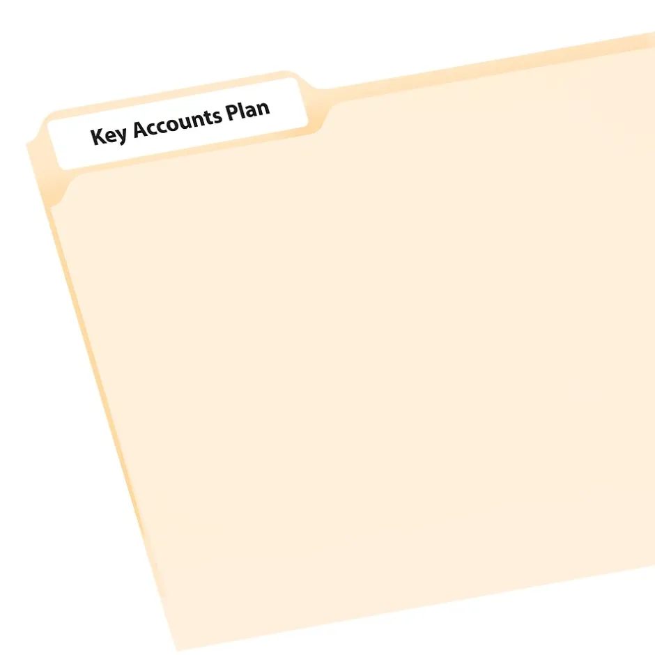 Avery EcoFriendly Laser/Inkjet File Folder Labels, 2/3" x 3-7/16", White, 1,500 Labels/Box (45366) Discount