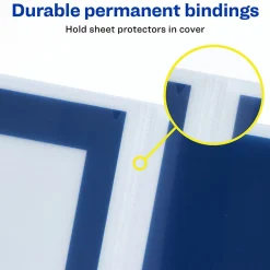 Avery Flexi-View 6-Pocket Presentation Folder, Navy Blue (47696) Discount