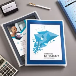 Avery Flexi-View 6-Pocket Presentation Folder, Navy Blue (47696) Discount