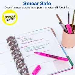 HI-LITER Avery Stick Highlighters, Chisel, Pink, Dozen (23592)