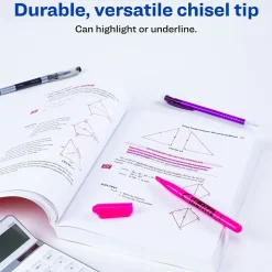 HI-LITER Avery Stick Highlighters, Chisel, Pink, Dozen (23592)