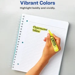 Avery Hi-Liter Tank Highlighters, Chisel, Pink, Dozen (24010) Online