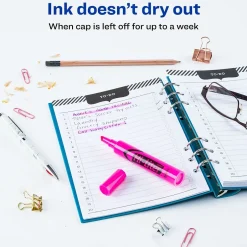 Avery Hi-Liter Tank Highlighters, Chisel, Pink, Dozen (24010) Online