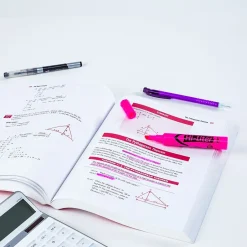 Avery Hi-Liter Tank Highlighters, Chisel, Pink, Dozen (24010) Online