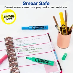 Avery Hi-Liter Tank Highlighter, Chisel Tip, Assorted, 4/Pack (17752)