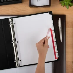 Avery Index Maker EcoFriendly Paper Dividers with Print & Apply Label Sheets, 8 Tab, White, 5 Sets/Pack (11581) Hot