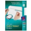 Avery Index Maker Mini Paper Dividers with Print & Apply Label Sheets, 8 Tabs, White (11427) Hot