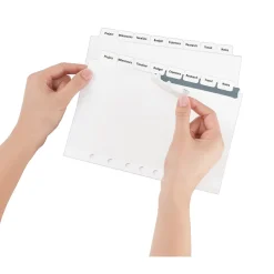 Avery Index Maker Mini Paper Dividers with Print & Apply Label Sheets, 8 Tabs, White (11427) Hot