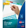 Avery Index Maker Paper Dividers with Print & Apply Label Sheets, 5 Tabs, Multicolor, 25 Sets/Pack (11423) Hot