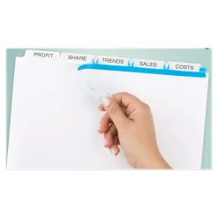 Avery Index Maker Paper Dividers with Print & Apply Label Sheets, 5 Tabs, White, 25 Sets/Pack (11446) Hot