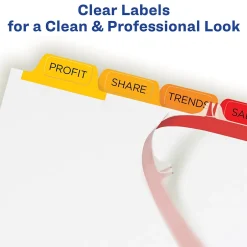 Avery Index Maker Paper Dividers with Print & Apply Label Sheets, 8 Tabs, Multicolor (11407) Online