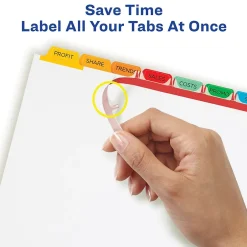 Avery Index Maker Paper Dividers with Print & Apply Label Sheets, 8 Tabs, Multicolor (11407) Online