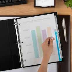 Avery Index Maker Plastic Dividers with Print & Apply Label Sheets, 5 Tabs, Frosted White (11449) Best