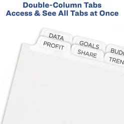 Avery Index Maker Print & Apply Dividers, 16-Tab, White, Set (13150)