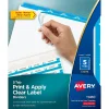 Avery Index Maker Print & Apply Label Paper Dividers, 5-Tab, Blue, 5 Sets/Pack (11410) Online