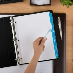 Avery Index Maker Print & Apply Label Paper Dividers, 5-Tab, Blue, 5 Sets/Pack (11410) Online