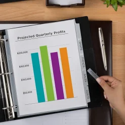 Avery Index Maker Sheet Protector Dividers with Print & Apply Label Sheets, 8 Tabs, Clear (75501) New