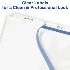Avery Index Maker Unpunched Paper Dividers with Print & Apply Label Sheets, 3 Tabs, White (11442) Discount