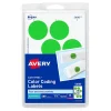 Avery Laser Color Coding Labels, 1 1/4" Dia., Neon Green, 8/Sheet, 50 Sheets/Pack (5498) Discount