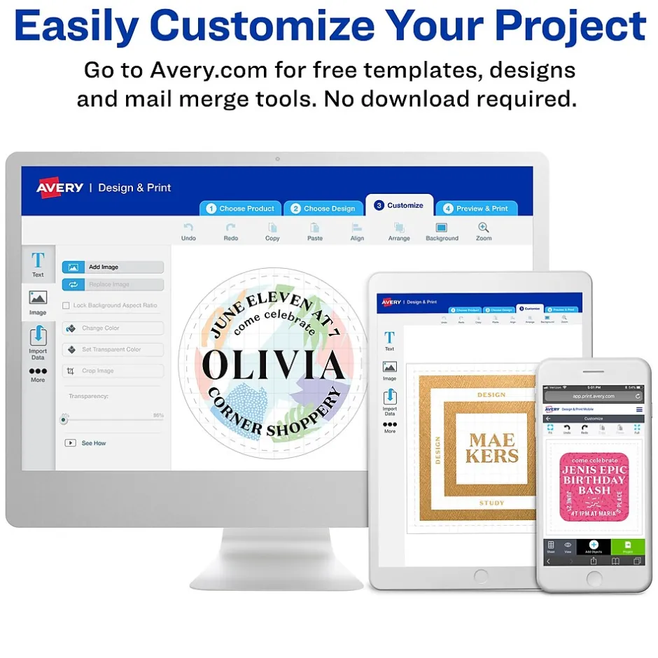 Avery Laser Color Coding Labels, 1 1/4" Dia., Neon Green, 8/Sheet, 50 Sheets/Pack (5498) Discount