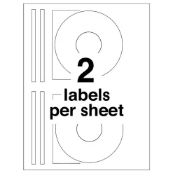 Avery Laser Media Labels, White Matte, 40 Disc and 80 Spine Labels/Pack (5692) Discount