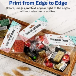 Avery Laser/Inkjet Adhesive Bag Toppers with Bags, 1 3/4