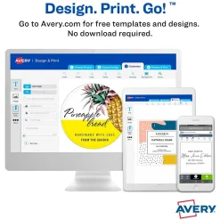 Avery Laser/Inkjet Media Labels, 2-3/4