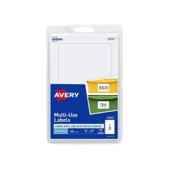 Avery Laser/Inkjet Multipurpose Labels on 4" x 6" Sheets, 3" x 5", White, 40 Labels/Pack (5450) Online