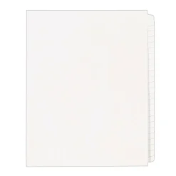 Avery Legal Blank Paper Dividers, White Unlaminated Tabs, Letter Size, 25/Pack (11949) Sale