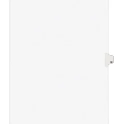 Avery Legal Pre-Printed Paper Dividers, Side Tab M, White, Style, Letter Size, 25/Pack (01413) Clearance