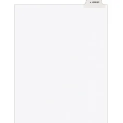 Avery Legal Pre-Printed Paper Dividers, Bottom Tab EXHIBIT F, White, Style, Letter Size, 25/Pack (11945) Sale
