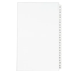 Avery Legal Pre-Printed Paper Divider Collated Set, 26-50 Tabs, White, Style, Legal Size (01431) Discount