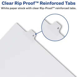 Avery Legal Pre-Printed Paper Dividers, Side Tab #7, White, Allstate Style, Letter Size, 25/Pack (82205) Online
