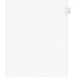 Avery Legal Pre-Printed Paper Dividers, Side Tab #3, White, Style, Letter Size, 25/Pack (11913) New