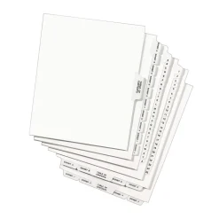 Avery Legal Pre-Printed Paper Dividers, Side Tab #5, White, Style, Letter Size, 25/Pack (11915) Outlet